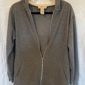 Gray Zip-Up Hoodie